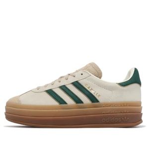 adidas Gazelle Platform Sneakers Cream Green Gum